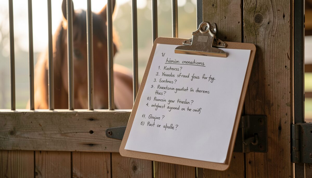 A written checklist ready before a first coaching session. Illustrative image, generated with AI.